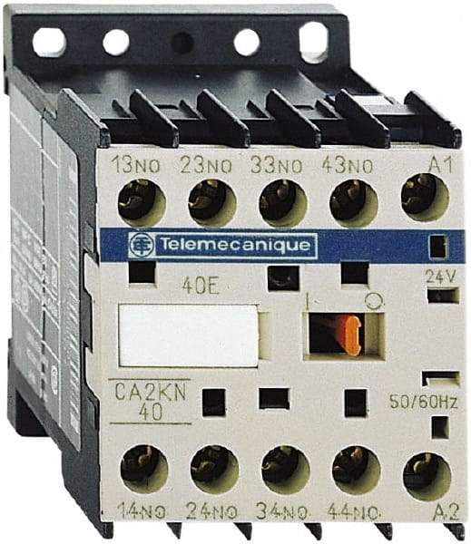 Schneider Electric - 4NO, 220-230 VAC at 50/60 Hz Control Relay - 17 V - Caliber Tooling