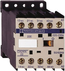 Schneider Electric - 2NC/2NO, 220-230 VAC at 50/60 Hz Control Relay - 17 V - Caliber Tooling