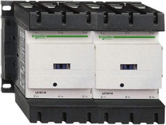 Schneider Electric - 3 Pole, 120 Coil VAC at 50/60 Hz, 150 Amp at 440 VAC, Reversible IEC Contactor - 3 Phase hp: 100 at 460/480 VAC, 125 at 575/600 VAC, 40 at 200/208 VAC, 50 at 230/240 VAC - Caliber Tooling