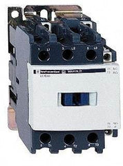 Schneider Electric - 3 Pole, 120 Coil VAC at 60 Hz, 40 Amp at 440 VAC and 60 Amp at 440 VAC, Nonreversible IEC Contactor - 1 Phase hp: 3 at 115 VAC, 5 at 230/240 VAC, 3 Phase hp: 10 at 200/208 VAC, 10 at 230/240 VAC, 30 at 460/480 VAC, 30 at 575/600 VAC - Caliber Tooling