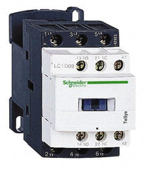 Schneider Electric - 3 Pole, 230 Coil VAC at 50/60 Hz, 25 Amp at 440 VAC and 9 Amp at 440 VAC, Nonreversible IEC Contactor - 1 Phase hp: 0.5 at 115 VAC, 1 at 230/240 VAC, 3 Phase hp: 2 at 200/208 VAC, 2 at 230/240 VAC, 5 at 460/480 VAC, 7.5 at 575/600 VAC - Caliber Tooling