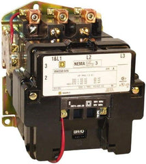 Square D - 3 Pole, 380 Coil VAC at 50 Hz, 90 Amp NEMA Contactor - Open Enclosure, 50 Hz at 380 VAC - Caliber Tooling