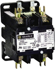 Square D - 2 Pole, 40 Amp Inductive Load, 277 Coil VAC at 60 Hz, Definite Purpose Contactor - Phase 1 Hp:  3 at 115 VAC, 7.5 at 230 VAC, 50 Amp Resistive Rating, CE, CSA, UL Listed - Caliber Tooling