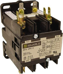 Square D - 2 Pole, 25 Amp Inductive Load, 110 Coil VAC at 50 Hz and 120 Coil VAC at 60 Hz, Definite Purpose Contactor - Phase 1 Hp:  2 at 115 VAC, 5 at 230 VAC, 35 Amp Resistive Rating, CE, CSA, UL Listed - Caliber Tooling