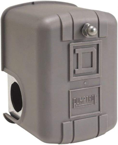 Square D - 1 NEMA Rated, DP, 100 psi, Air Compressor, Electromechanical Pressure and Level Switch - Fixed Pressure, 115 VAC, 3/8 Inch Connector, Screw Terminal, For Use with Power Circuits - Caliber Tooling