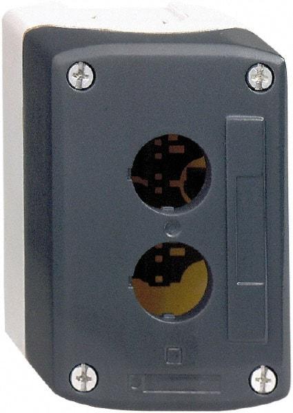 Schneider Electric - 3 Hole, 22mm Hole Diameter, Polycarbonate Pushbutton Switch Enclosure - 13, 4X NEMA Rated - Caliber Tooling