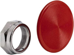 Schneider Electric - Extended Mushroom Head Pushbutton Switch 2-1/4" Snap-In Knob - Red, Round Button, Nonilluminated - Caliber Tooling