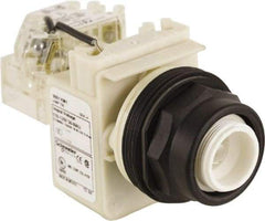 Schneider Electric - 110 VAC at 50/60 Hz via Transformer, 120 VAC at 50/60 Hz via Transformer Press-to-Test Indicating Light - Round Lens, Screw Clamp Connector, Corrosion Resistant, Dust Resistant, Oil Resistant - Caliber Tooling