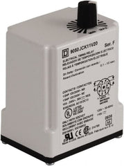 Square D - DPDT Time Delay Relay - 10 Contact Amp, 110 VDC & 120 VAC - Caliber Tooling