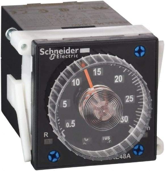 Schneider Electric - 300 hr Delay, Time Delay Relay - 5 Contact Amp, 24 to 240 VAC/VDC at 50/60 Hz - Caliber Tooling