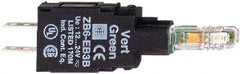 Schneider Electric - 48-120 VAC Green Lens LED Indicating Light - Quick Connect Connector, Shock Resistant, Vibration Resistant - Caliber Tooling