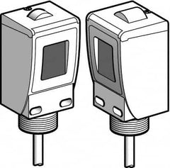 Telemecanique Sensors - Cable Connector, 60m Nominal Distance, Shock and Vibration Resistant, Through Beam Photoelectric Sensor - 24 to 240 VAC, 24 to 240 VDC, 20 Hz, Plastic, 44mm Long x 45mm Wide x 99mm High - Caliber Tooling