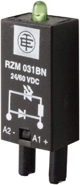 Schneider Electric - 24-60 VDC, Relay Protection Module - For Use with RGZ Sockets (RXG Series), RSZ Sockets (RSB Series) - Caliber Tooling