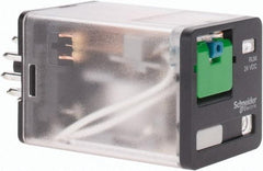 Schneider Electric - Octal Electromechanical Plug-in General Purpose Relay - 10 Amp at 240 V, 3PDT, 24 VDC, 35mm Wide x 56mm High x 35.4mm Deep - Caliber Tooling