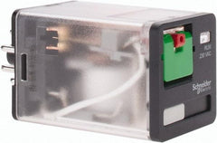 Schneider Electric - 3 at 60 Hz VA Power Rating, Octal Electromechanical Plug-in General Purpose Relay - 10 Amp at 277 VAC & 30 VDC, DPDT, 230 VAC, 35mm Wide x 56mm High x 35.4mm Deep - Caliber Tooling