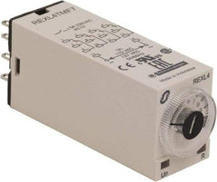 Schneider Electric - 14 Pin, 100 hr Delay, Multiple Range 4PDT Time Delay Relay - 5 Contact Amp, 120 VAC, Knob - Caliber Tooling