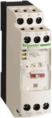 Schneider Electric - 300 hr Delay, Single Range 2CO Time Delay Relay - 8 Contact Amp, 110 to 240 VAC, 24 VAC, 24 VDC, 42 to 48 VAC & 42 to 48 VDC - Caliber Tooling