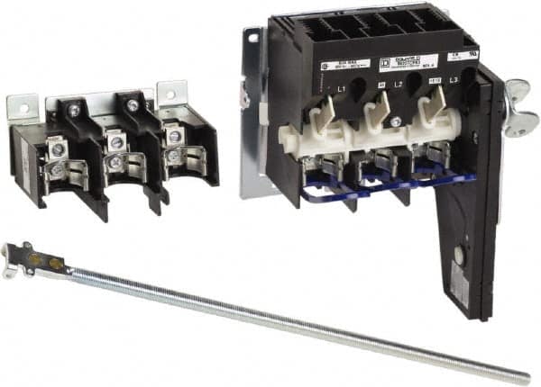 Square D - 1 & 3 Phase, 600VAC, 3 Pole, 1, 4, 12, 3R & 4X, Open Fused Cam & Disconnect Switch - 3 Wires - Caliber Tooling