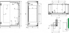 Schneider Electric - Polyester Standard Enclosure Hinge Cover - NEMA 13, 4X, 430mm Wide x 530 mm High x 200mm Deep, Impact Resistant - Caliber Tooling