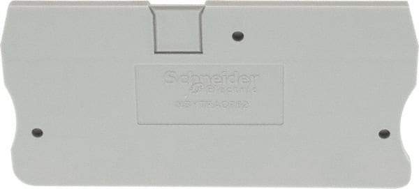 Schneider Electric - 2.2mm High, Terminal Block End Cover - Use with NSYT Terminal Blocks - Caliber Tooling