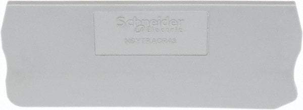 Schneider Electric - 2.2mm High, Terminal Block End Cover - Use with NSYT Terminal Blocks - Caliber Tooling