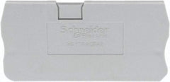 Schneider Electric - 2.2mm High, Terminal Block End Cover - Use with NSYT Terminal Blocks - Caliber Tooling