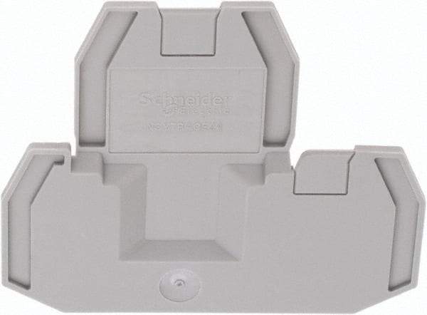 Schneider Electric - 2.2mm High, Terminal Block End Cover - Use with NSYT Terminal Blocks - Caliber Tooling