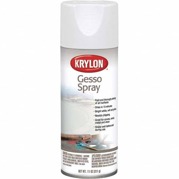 Krylon - 11 oz Bright White Art Surface Primer - 15 to 20 Sq Ft/Gal, Direct to Metal, Spray - Caliber Tooling