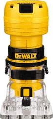 DeWALT - 31,000 RPM, 0.6 HP, 4.5 Amp, Laminate Trimmer Electric Router - 120 Volts, 1/4 Inch Collet - Caliber Tooling