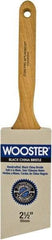 Wooster Brush - 2-1/2" Angled Hog Sash Brush - 2-15/16" Bristle Length, 7-7/8" Maple Fluted Handle - Caliber Tooling