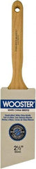 Wooster Brush - 2-1/2" Angled Hog Sash Brush - 3-3/16" Bristle Length, 7-7/8" Maple Fluted Handle - Caliber Tooling