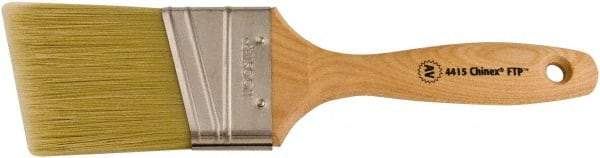 Wooster Brush - 2-1/2" Angled Synthetic Varnish Brush - 2-15/16" Bristle Length, 5-7/8" Maple Beavertail Handle - Caliber Tooling