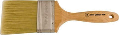 Wooster Brush - 3" Flat Synthetic Varnish Brush - 3-3/16" Bristle Length, 6-1/2" Maple Beavertail Handle - Caliber Tooling