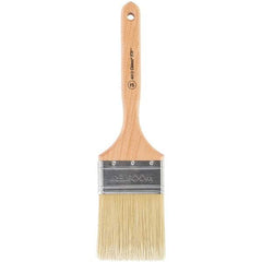 Wooster Brush - 3" Flat Synthetic Sash Brush - 3-3/16" Bristle Length, 7-7/8" Maple Fluted Handle - Caliber Tooling