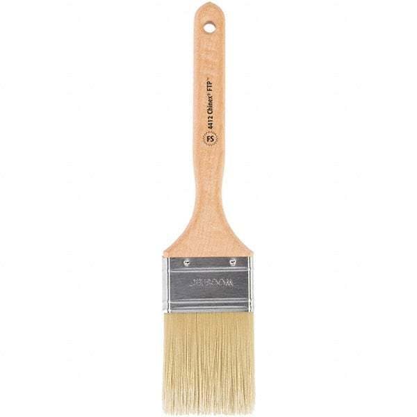 Wooster Brush - 2-1/2" Flat Synthetic Sash Brush - 2-15/16" Bristle Length, 7-7/8" Maple Fluted Handle - Caliber Tooling