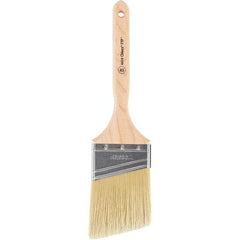 Wooster Brush - 3" Angled Synthetic Sash Brush - 3-3/16" Bristle Length, 7-7/8" Maple Fluted Handle - Caliber Tooling