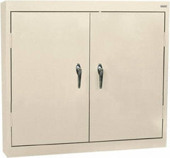 Sandusky Lee - 3 Shelf Wall Storage Cabinet - Steel, 36" Wide x 12" Deep x 30" High, Putty - Caliber Tooling