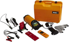 Johnson Level & Tool - 1 Beam 800' Max Range Self Leveling Pipe Laser - Red Beam, 1/16" at 100' Accuracy, 5-1/4" Long x 15" High, Battery Included - Caliber Tooling