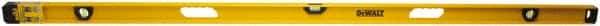 DeWALT - Magnetic 78" Long 3 Vial I-Beam Level - Aluminum, Yellow - Caliber Tooling