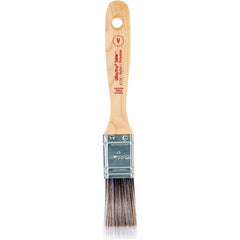 Wooster Brush - 1" Flat Nylon/Polyester Varnish Brush - 2-3/16" Bristle Length, 6-1/2" Maple Beavertail Handle - Caliber Tooling