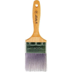 Wooster Brush - 3" Flat Synthetic Varnish Brush - 3-3/16" Bristle Length, 6-1/2" Maple Beavertail Handle - Caliber Tooling