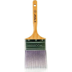 Wooster Brush - 3" Flat Synthetic Varnish Brush - 3-3/16" Bristle Length, 6-1/4" Maple Dowel Handle - Caliber Tooling