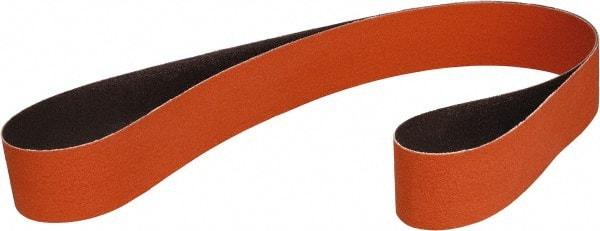 3M - 2-3/4" Wide x 15-1/2" OAL, 80 Grit, Ceramic Abrasive Belt - Ceramic, Coated, Cloth Backing, Series 777F - Caliber Tooling