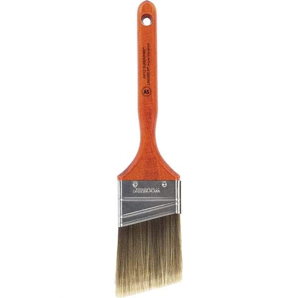 Wooster Brush - 2-1/2" Angled Nylon/Polyester Sash Brush - 2-15/16" Bristle Length, 7-3/16" Wood Fluted Handle - Caliber Tooling