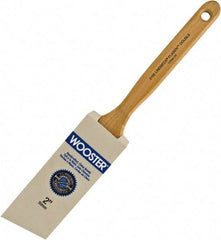 Wooster Brush - 2" Angled Hog Sash Brush - 2-11/16" Bristle Length, 7-7/8" Maple Fluted Handle - Caliber Tooling