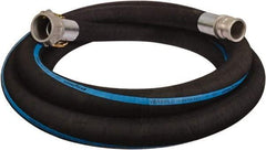 Alliance Hose & Rubber - 4" ID x 4.45 OD, 150 Working psi, Black Synthetic Rubber Water & Discharge Hose - Male x Female Camlock Ends, 20' Long, -25 to 200°F - Caliber Tooling