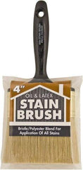 Wooster Brush - 4" Flat Synthetic Utility Paint Brush - 2-11/16" Bristle Length, 5-3/4" Plastic Beavertail Handle - Caliber Tooling