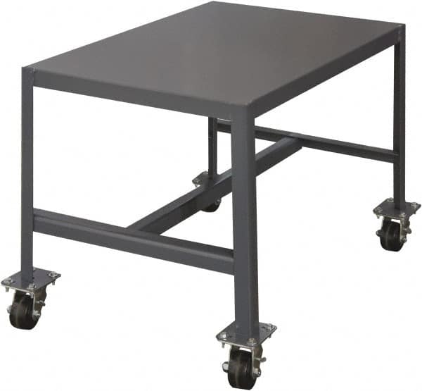 Durham - Mobile Work Bench - Steel, Gray, 36" Long x 24" Deep x 18" High - Caliber Tooling