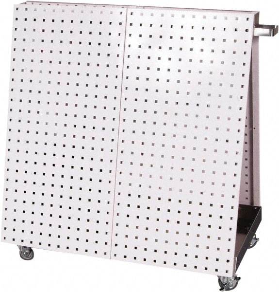 Triton - 21-1/4 Inches Wide x 39-1/4 Inches High x 36-3/4 Inches Deep A-Frame Double Sided Pegboard Tool Cart - 800 Lbs. Load Limit - Caliber Tooling