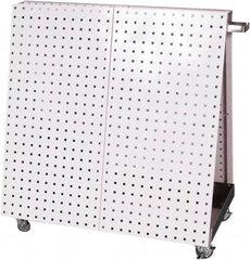 Triton - 21-1/4 Inches Wide x 39-1/4 Inches High x 36-3/4 Inches Deep A-Frame Double Sided Pegboard Tool Cart - 800 Lbs. Load Limit - Caliber Tooling